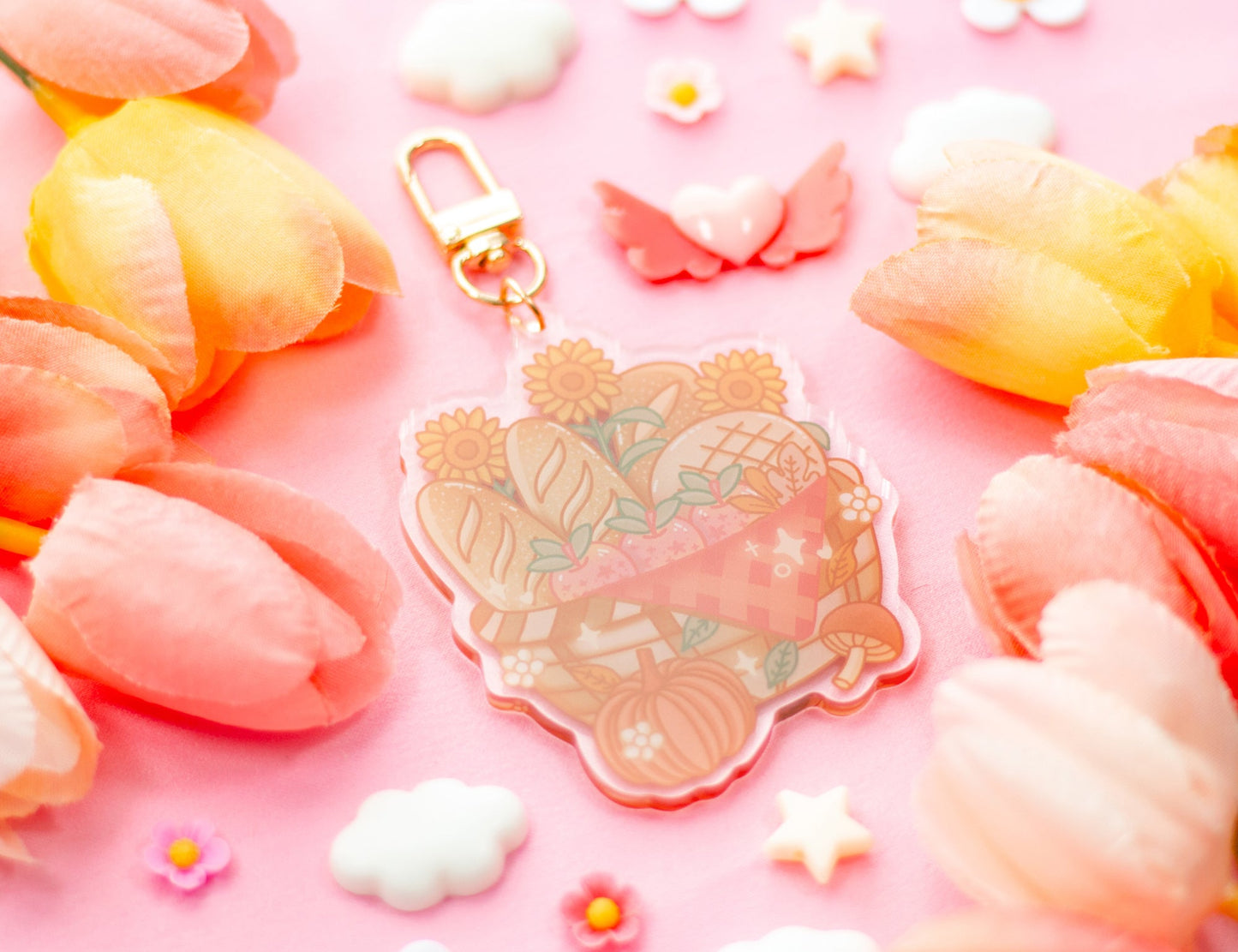 Bread Basket Keychain