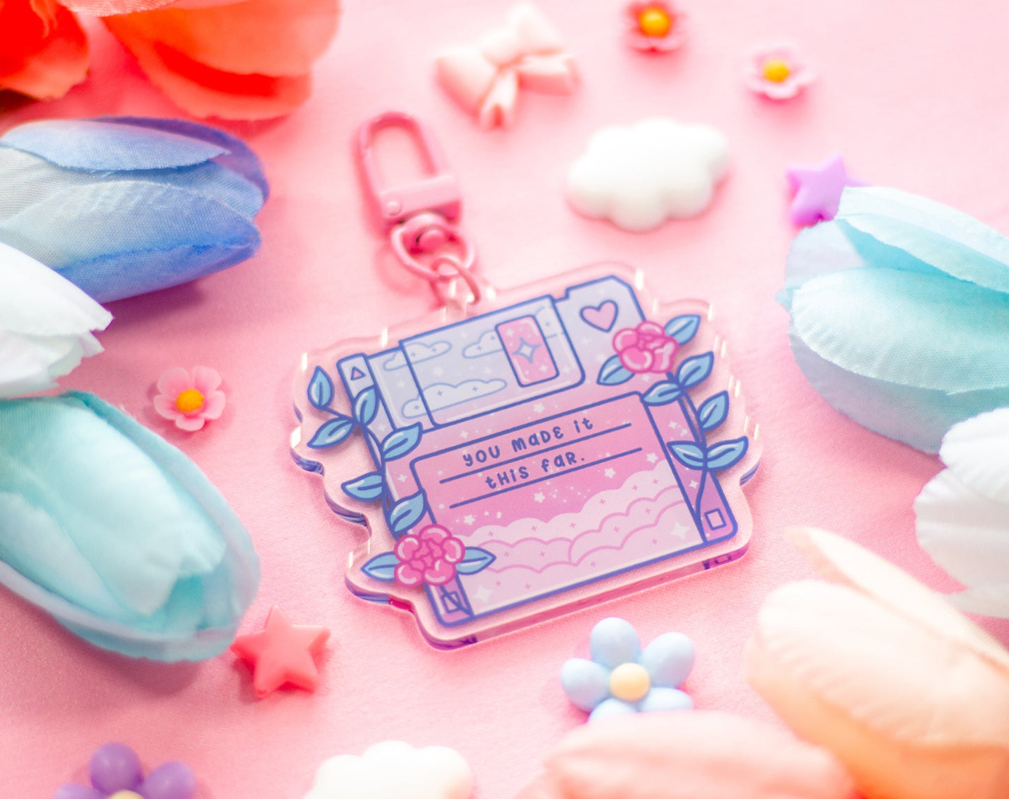 Floppy Disk Keychain