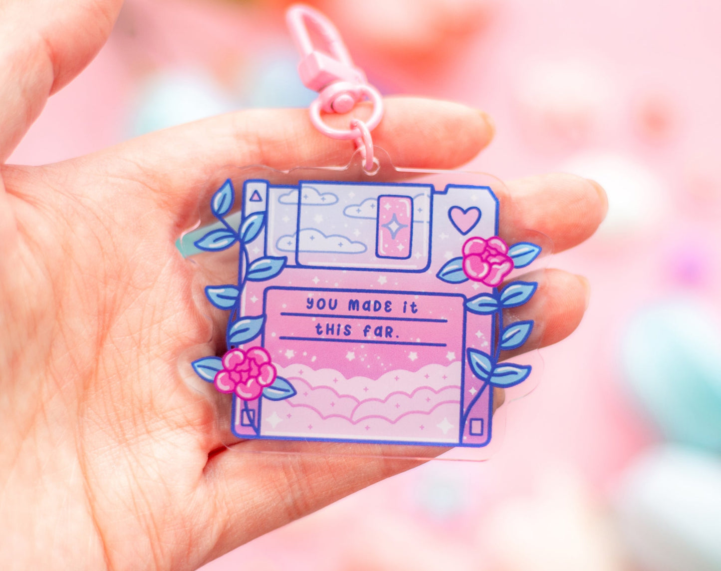 Floppy Disk Keychain