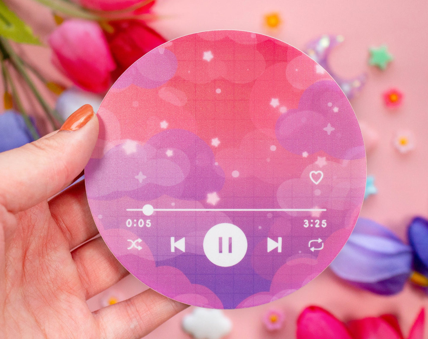 Sunset Music Player Coaster
