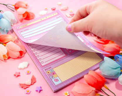 Artsy Daily Planner Pad