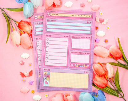 Artsy Daily Planner Pad