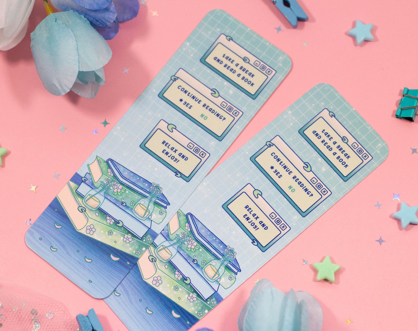 Stacked Books Bookmark