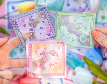 Galaxy Window Clear Sticker