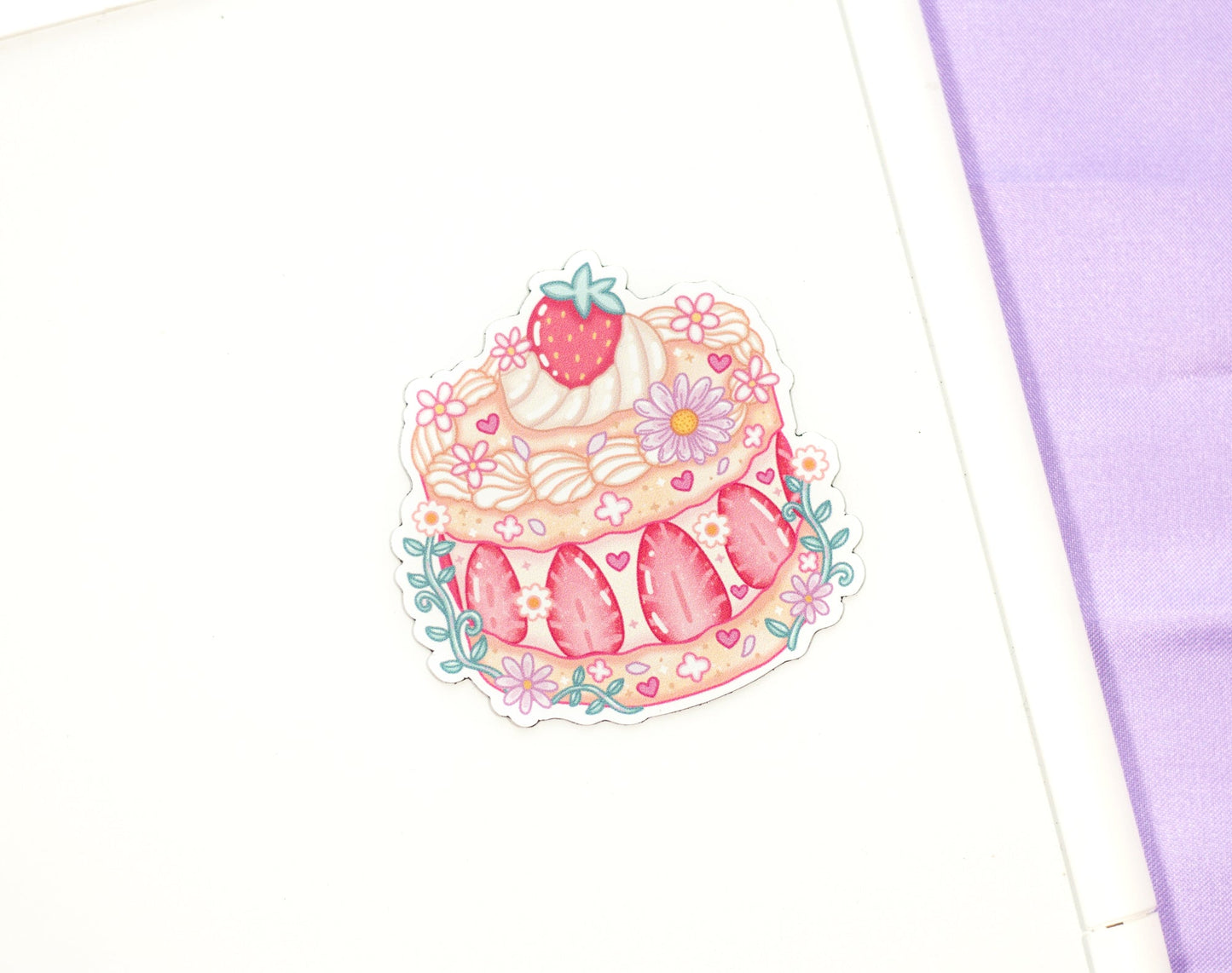 Strawberry Cake Magnet